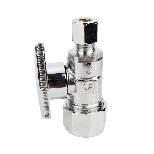 Keeney Mfg Quarter Turn No Crimp PEX Straight Valve, 1/2" Comp PEX x 1/4" O.D. PP2889EZ - main